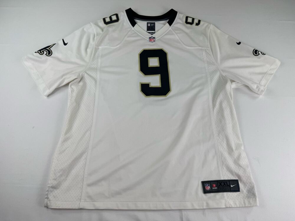 Nike Drew Brees New Orleans Saints Jersey White Size XXL NFL On Field